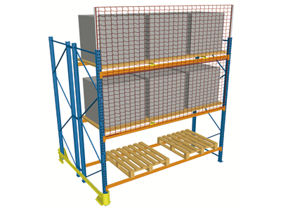 Redes de protección de estanterías